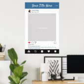 Persoonlijk Instagram-foto statief selfie-frame Poster (Thuiskantoor)