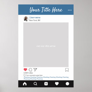 Persoonlijk Instagram-foto statief selfie-frame Poster