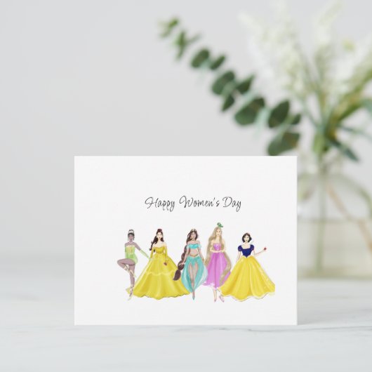 persoonlijk, internationale vrouwendag, gelukkige  briefkaart (Staand voorkant)