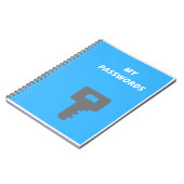 Persoonlijk internetadres en wachtwoord notitieboek (Linkerzijde)