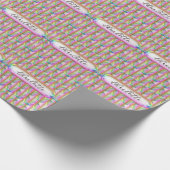 Persoonlijk Irideerend Glas Aangepaste Naam Modern Cadeaupapier (Hoek)