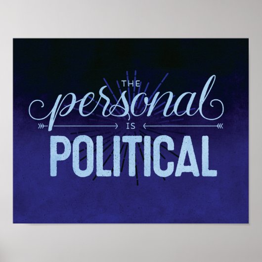 Persoonlijk is Politiek - 11x14 afdrukken Poster (Voorkant)