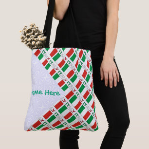 Persoonlijk Italiaans Vlag Erfgoed Ontwerp Tote Bag
