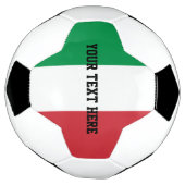 Persoonlijk Italiaans vlag voetbal cadeau idee (Gedraaid)