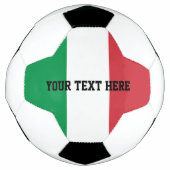 Persoonlijk Italiaans vlag voetbal cadeau idee (Voorkant)