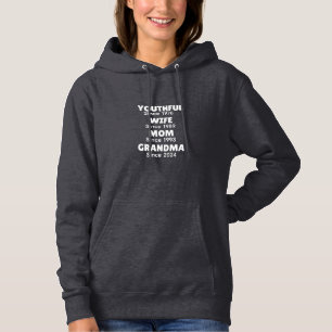 Persoonlijk Jaar Jeugdige Vrouw Moeder Oma, Hoodie