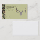 Persoonlijk jachtthema Camo Deer Visitekaartje (Voorkant / Achterkant)