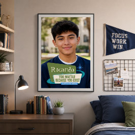 Persoonlijk 'Je Bent Belangrijk' Fotocadeau Poster