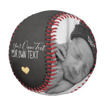Persoonlijk je eigen Baseball met tekstkeepaardje