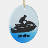 Persoonlijk Jet Ski-ornament Keramisch Ornament (Rechts)