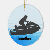 Persoonlijk Jet Ski-ornament Keramisch Ornament (Links)