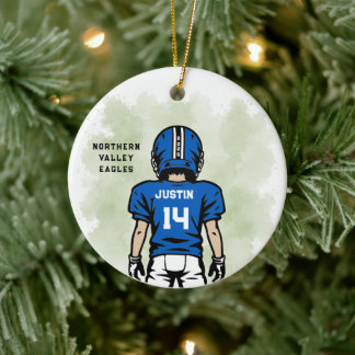 Persoonlijk Jeugdvoetbalornament Keramisch Ornament