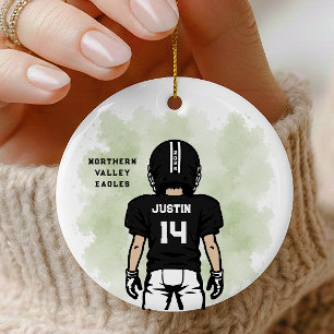 Persoonlijk Jeugdvoetbalornament Keramisch Ornament