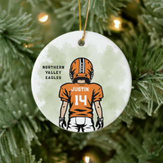 Persoonlijk Jeugdvoetbalornament Keramisch Ornament