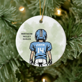 Persoonlijk Jeugdvoetbalornament Keramisch Ornament