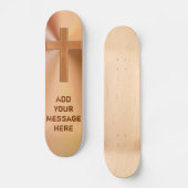 Persoonlijk Jezus Skateboard laat je BERICHT valle (Voorkant)