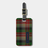 Persoonlijk JOHNSON Tartan Mannen Bagagelabel (Voorkant verticaal)