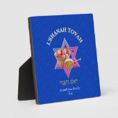 Persoonlijk Joods nieuwjaar in SHANAH TOVAH Fotoplaat (Voorkant)