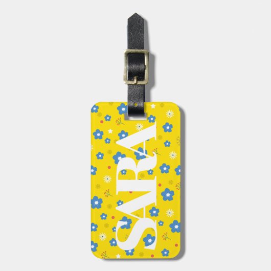 Persoonlijk jouw naam Acrylisch Bagagelabel (Voorkant verticaal)