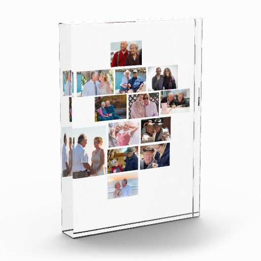 Persoonlijk Jubileum 13 Foto-collage Fotoblokken (Links)