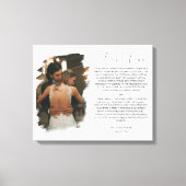 Persoonlijk Jubileum Foto & Vows Canvas Afdruk (Voorkant)