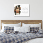 Persoonlijk Jubileum Foto & Vows Canvas Afdruk (Insitu (Slaapkamer))