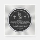 Persoonlijk Jubileum van de Kerk Napkins, Jouw tek Servet (Voorkant)