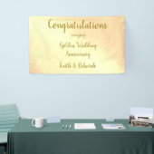 Persoonlijk Jubileum voor gouden weddenschappen Spandoek (Beurs)