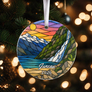 Persoonlijk Juneau-acrylaatornament, op maat gemaa Ornament