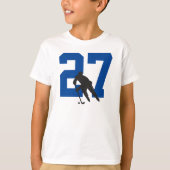 Persoonlijk Junior IJshockey Spelernummer T-shirt (Voorkant)