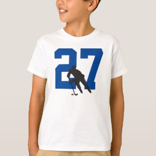 Persoonlijk Junior IJshockey Spelernummer T-shirt