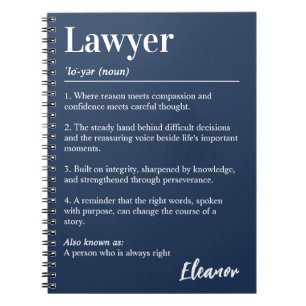 Persoonlijk Jurist Woordenboek Definitie Marine Notitieboek