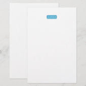 Persoonlijk juweel briefpapier (Voorkant / Achterkant)
