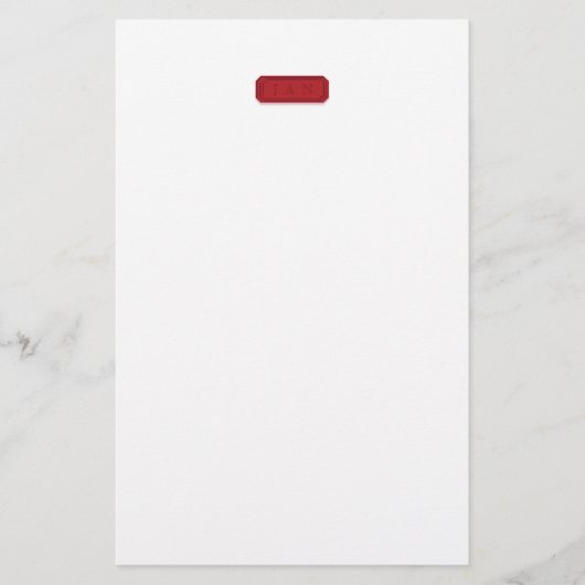 Persoonlijk juweel briefpapier (Voorkant)