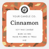 Persoonlijk Kaarslabel - Aanpasbare Sticker (Voorkant)