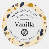 Persoonlijk Kaarslabel - Aanpasbare Sticker (Voorkant)