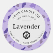 Persoonlijk Kaarslabel - Aanpasbare Sticker (Voorkant)