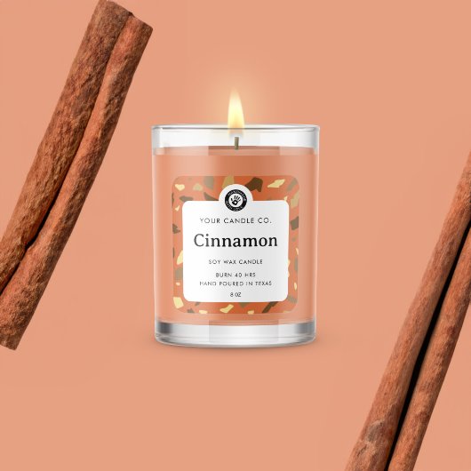 Persoonlijk Kaarslabel - Aanpasbare Sticker