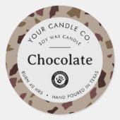 Persoonlijk Kaarslabel - Aanpasbare Sticker (Voorkant)