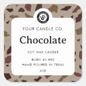 Persoonlijk Kaarslabel - Aanpasbare Sticker (Voorkant)