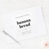 Persoonlijk Kaarslabel, Boutique Vierkante Sticker (Envelop)