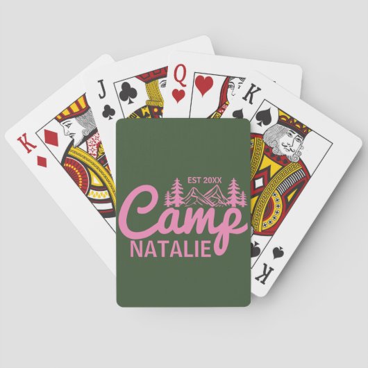 Persoonlijk Kampeer Afscheidsceremonie voor de Bru Pokerkaarten (Achterkant)