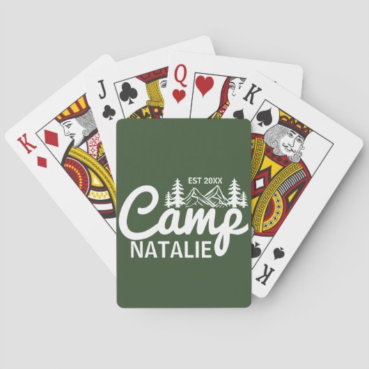 Persoonlijk Kampeer Afscheidsceremonie voor de Bru Pokerkaarten (Achterkant)