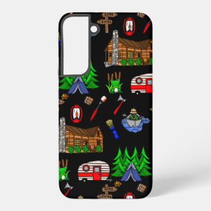Persoonlijk kampeer thema gelukkige camper samsung galaxy hoesje