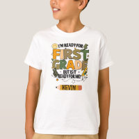 Persoonlijk kant-en-klaar T-shirt voor de eerste k