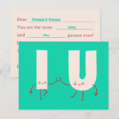 Persoonlijk - Karakterverbindingen Briefkaart (Voorkant / Achterkant)