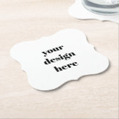 Persoonlijk  kartonnen onderzetters (Gekanteld)