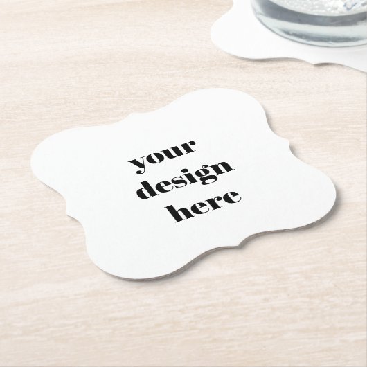 Persoonlijk  kartonnen onderzetters (Gekanteld)