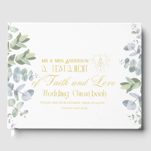 Persoonlijk Katholieke Bijbel Trouwgastenboek Gastenboek (Voorkant)