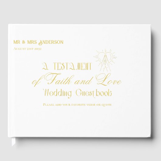 Persoonlijk Katholieke Bijbel Trouwgastenboek Gastenboek (Voorkant)